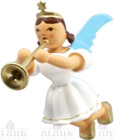 Schwebeengel mit Posaune, farbig