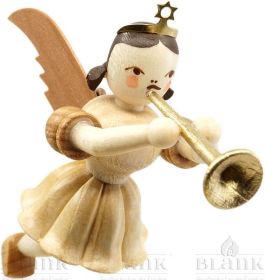 Schwebeengel mit Posaune, natur