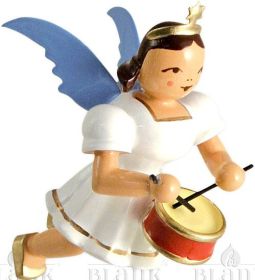 Schwebeengel mit Trommel, farbig