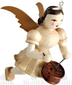 Schwebeengel mit Trommel, natur