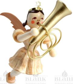 Schwebeengel mit Tuba, natur