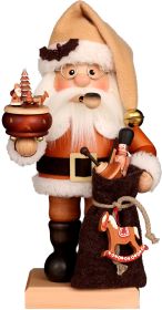 Räuchermann Weihnachtsmann, natur
