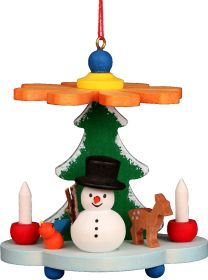Baumbehang Pyramide mit Schneemann Baumbehang Pyramide mit Schneemann