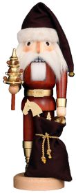 Nussknacker Weihnachtsmann natur-gold