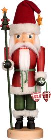 Nussknacker Weihnachtsmann - nostalgie, lasiert