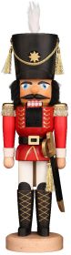 Nußknacker Soldat rot-gold
