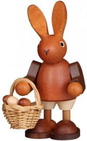 Hase mit Eierkorb natur