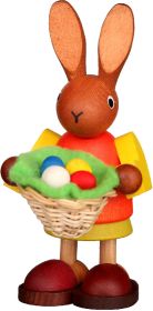 Häsin mit Osternest