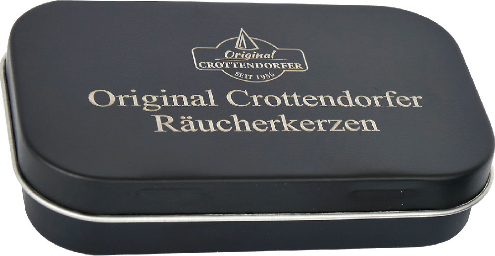 Blechdose Original Crottendorfer Räucherkerzchen - erzgebirgischer Weihnachtsduft