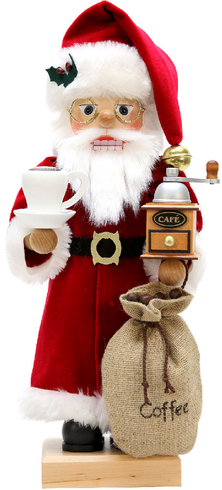 Nußknacker Weihnachtsmann Kaffeefreund