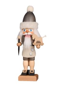 Nußknacker Weihnachtsmann grau