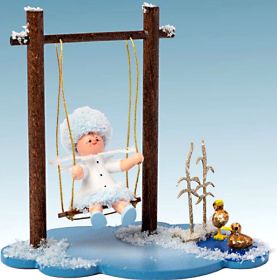 Schneeflöckchen mit Schaukel