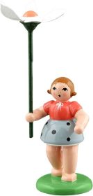 Blumenkind mit Margerite - farbig, 10 cm Blumenkind mit Margerite - farbig, 10 cm