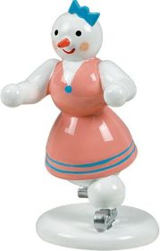 Schneemann Eiskunstläuferin Schneemann Eiskunstläuferin