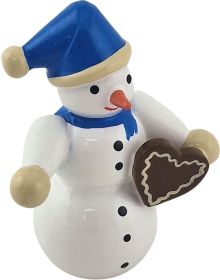 Schneemann - mit Pfefferkuchenherz Schneemann - mit Pfefferkuchenherz