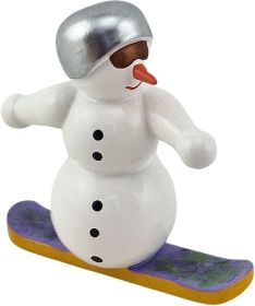 Schneemann Snowboardfahrer Schneemann Snowboardfahrer