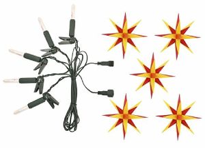 Erweiterung A1s gelb-rot mit 5 Sternen, mit LED Erweiterung A1s gelb-rot mit 5 Sternen, mit LED