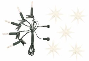 Erweiterung für Sternenkette A1s weiss - 5 Sterne, LED Erweiterung für Sternenkette A1s weiss - 5 Sterne, LED