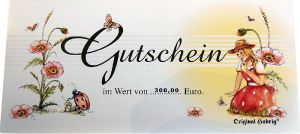 Gutschein Blumenmädchen - 300,00 EUR