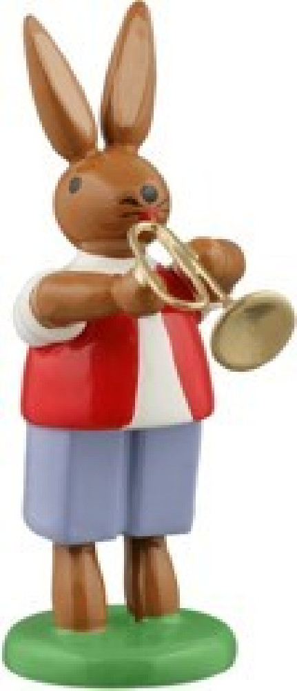 Hasenmusikant mit Jazztrompete