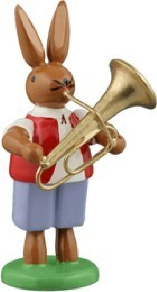 Hasenmusikant mit Tuba
