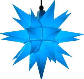 Herrnhuter Stern A4 für Außen, blau - 40 cm Herrnhuter Stern A4 für Außen, blau - 40 cm
