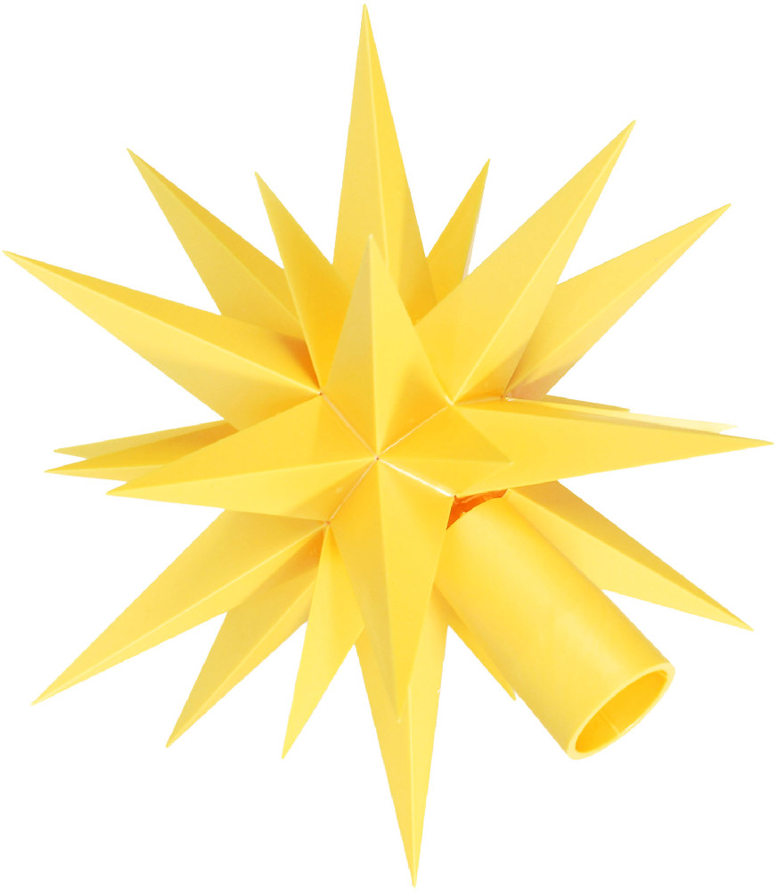 Einzelstern für Herrnhuter Sternenkette - gelb