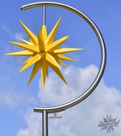 Sternenleuchte für Außenbereich, mit Kunststoffstern A7 - gelb, ø 68cm Sternenleuchte für Außenbereich, mit Kunststoffstern A7 - gelb, ø 68cm
