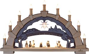 Lichterbogen mit Miniaturstern Lichterbogen mit Miniaturstern