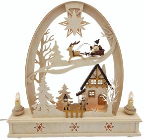 Schwibbogen Seidelbogen groß - Nikolaus Schwibbogen Seidelbogen groß - Nikolaus