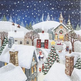 Servietten Village Story