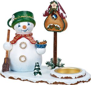 Räucherwichtel Schneemann mit Teelicht