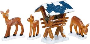 Winterkinder - Futterkrippe mit 3 Rehen Winterkinder - Futterkrippe mit 3 Rehen