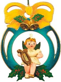 Baumbehang Engel Kugel und Leier
