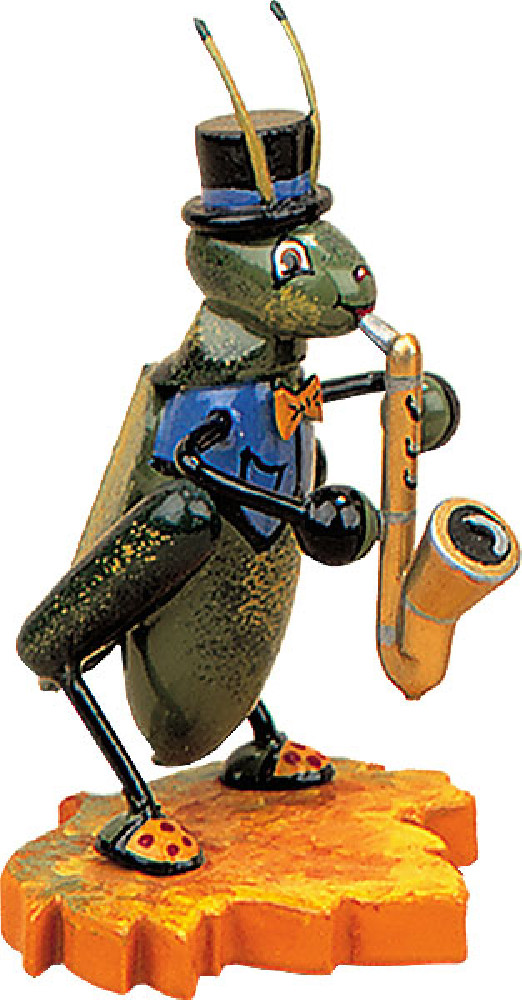 Käfer - Grille mit Saxophon