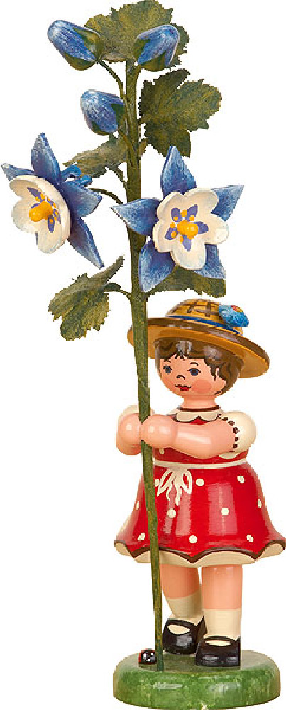 Blumenkind - Mädchen mit Akelei