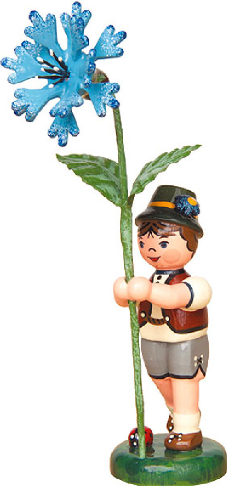 Blumenkind - Junge mit Kornblume