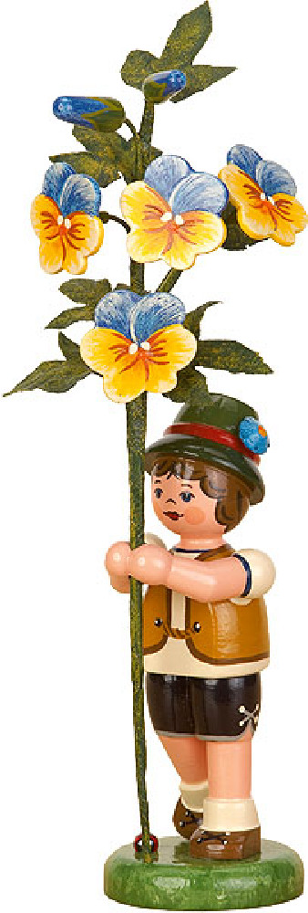 Blumenkind - Junge mit Hornveilchen