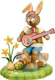 Hasenmusikant - Junge mit Gitarre