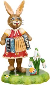 Hasenmusikant - Mädchen mit Akkordeon