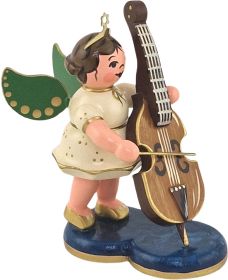 Engel mit Kontrabass - 6,5 cm
