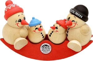 Holzfigur Cool Man - Family Wippe