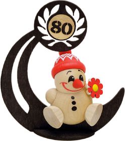 Holzfigur Cool Man Jubiläum mit Zahlenreihe