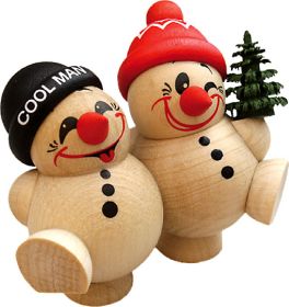 Holzfigur Cool Man, Fritz & Freddy - Bäumchen