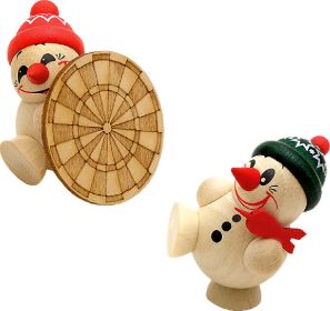 Holzfigur Cool Man - Dart