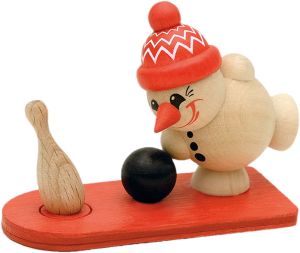 Holzfigur Cool Mann - Bowling
