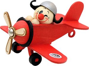 Holzfigur Cool Man - Pilot