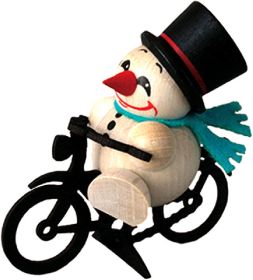 Holzfigur Cool Man - Fahrrad