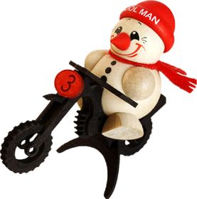 Holzfigur Cool Man - Motor Cross