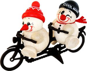 Holzfigur Cool Man - Fritz & Freddy - Tandem